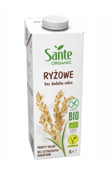 Organic Sante Napój Ryżowy bez Dodatku Cukru 1l