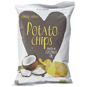 Chipsy ziemniaczane smażone na oleju kokosowym BIO 100g