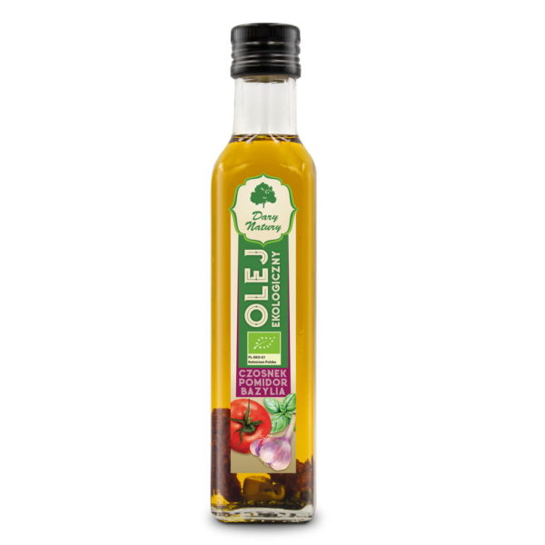 Olej czosnek pomidor bazylia EKO 250ml