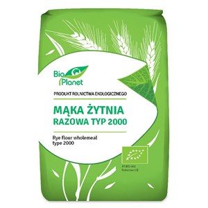 Mąka Żytnia Razowa Typ 2000 BIO 1kg Bio Planet