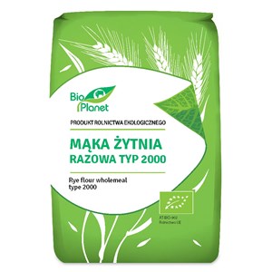Mąka Żytnia Razowa Typ 2000 BIO 1kg Bio Planet