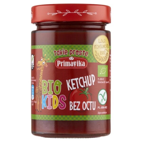 Ketchup dla Dzieci bez Octu BIO 315g Primavika Primaeco