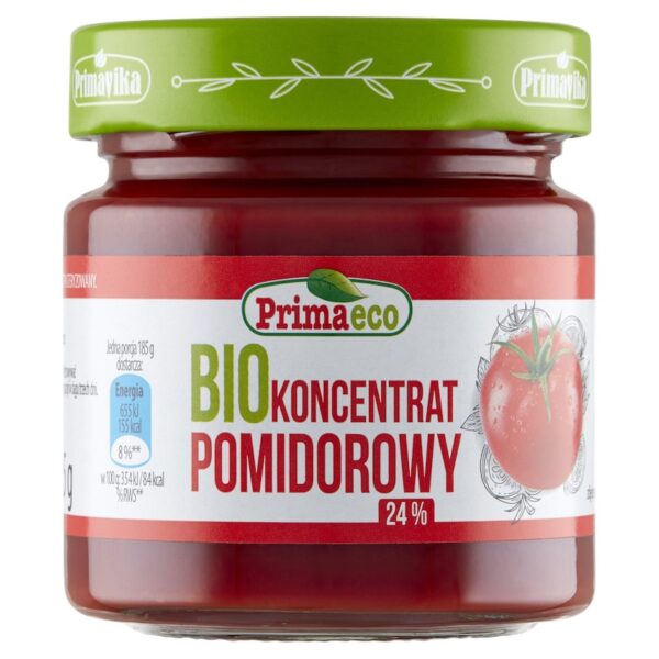 BIO Koncentrat Pomidorowy 185g Primavika w szklanym słoiczku