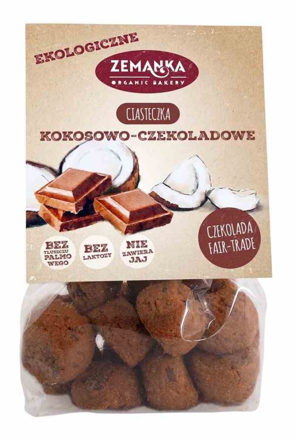 Ciastka Kokosowo-Czekoladowe BIO 100g