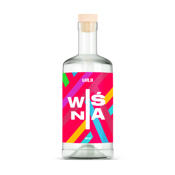 Sucha Nalewka Wiśnia 500ml to autorska mieszanka składników do przygotowania nalewki w domu w szklanej butelce