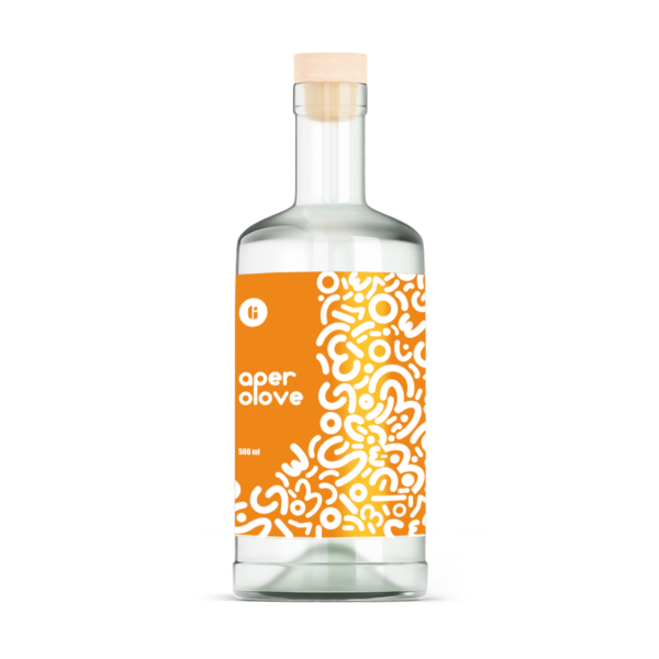 Sucha Nalewka Aperolove 500ml to autorska mieszanka składników do przygotowania nalewki w domu w szklanej butelce