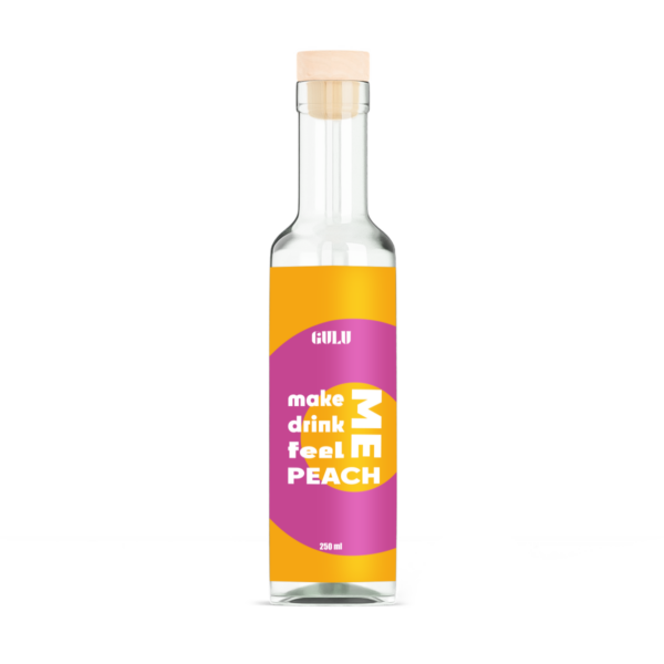 Sucha Nalewka Brzoskwinia 250ml to autorska mieszanka składników do przygotowania nalewki w domu w szklanej butelce