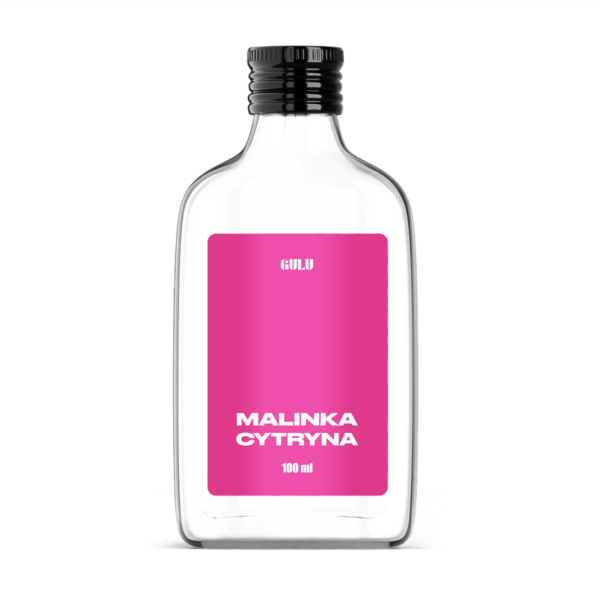 Sucha Nalewka Malinka Cytryna 100ml to autorska mieszanka składników do przygotowania nalewki w domu w szklanej butelce