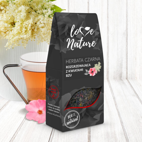 Herbata Czarna Yunnan Rozgrzewająca 80G Love Nature w kartoniku z okienkiem